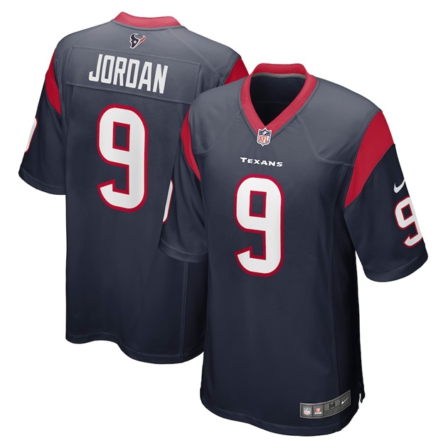 mens nike brevin jordan navy houston texans game jersey